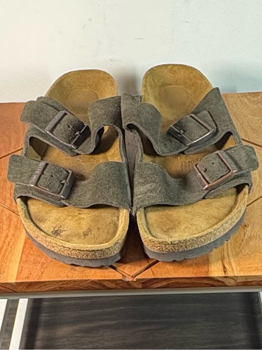 Birkenstock Arizona Brown Suede Double-Strap Sandals EU41